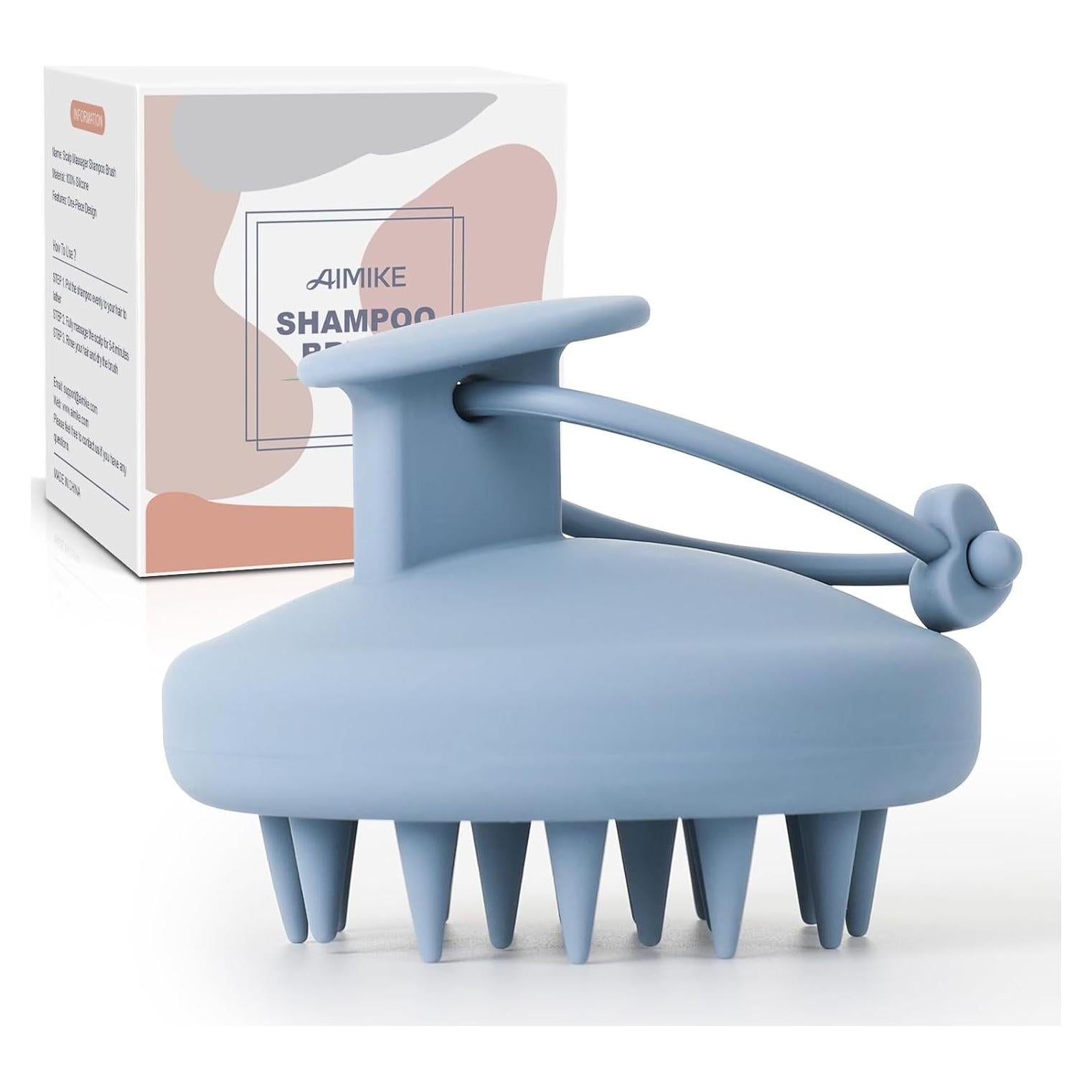 Cepillo Masajeador de Cuero Cabelludo AIMIKE Silicona Morandi