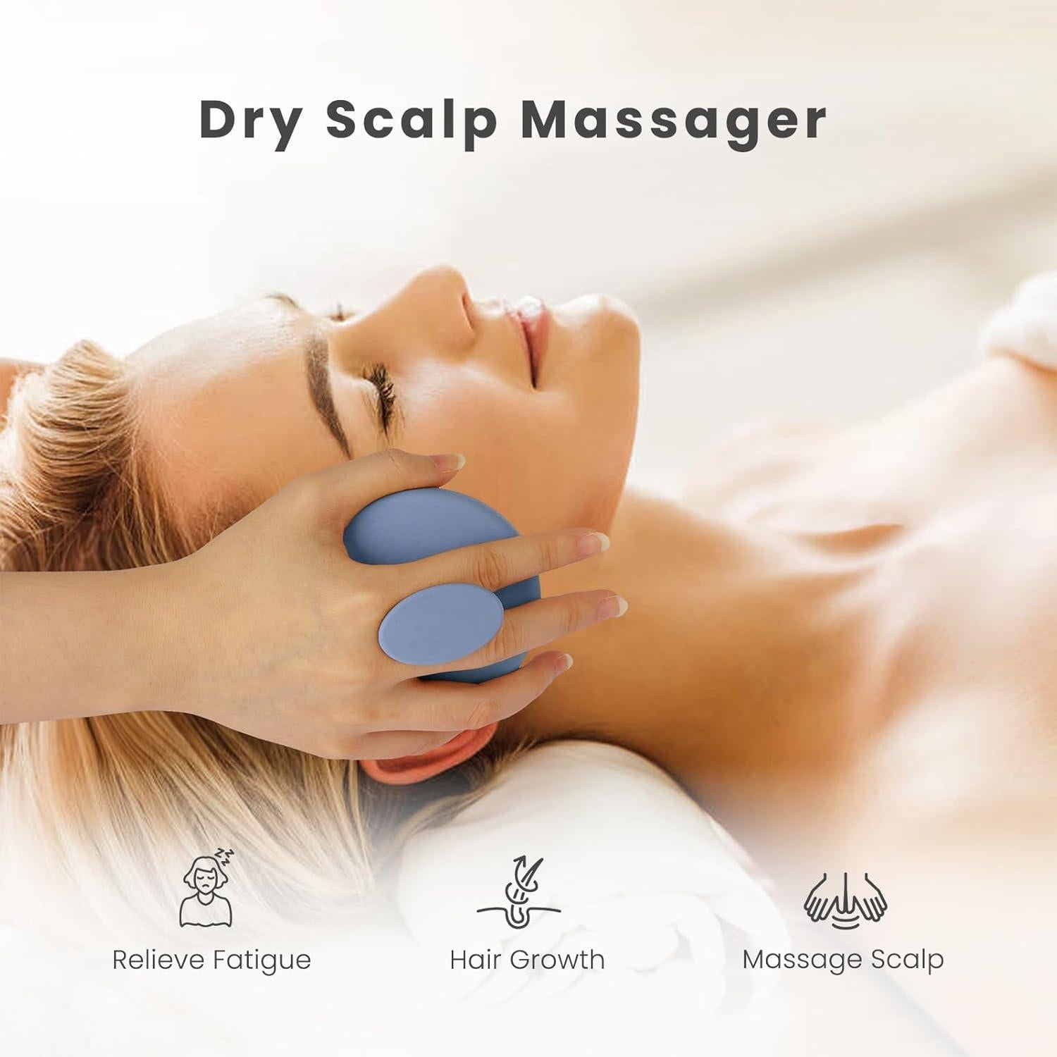 Cepillo Masajeador de Cuero Cabelludo AIMIKE Silicona Morandi