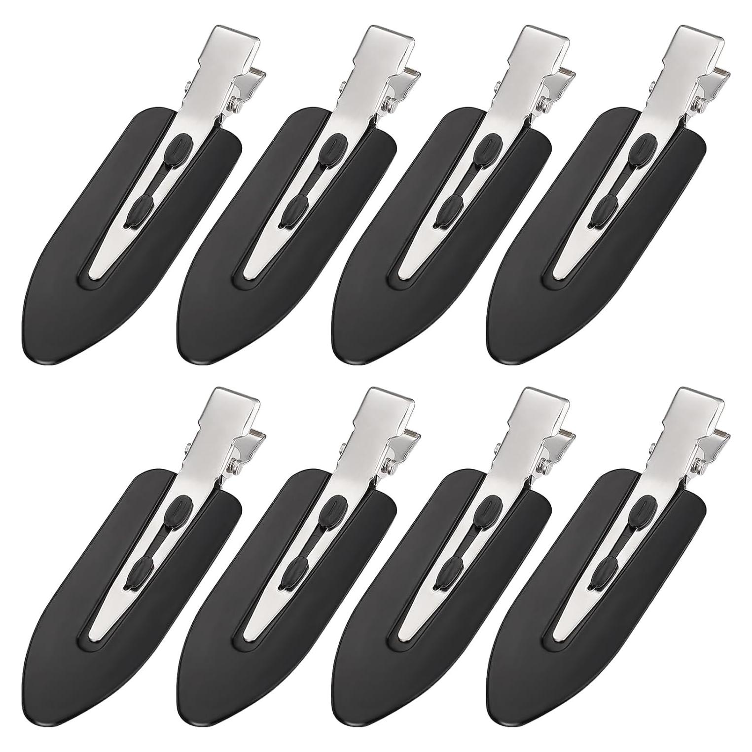 8 Clips para el Cabello Sin Doblado MADHOLLY - Negro