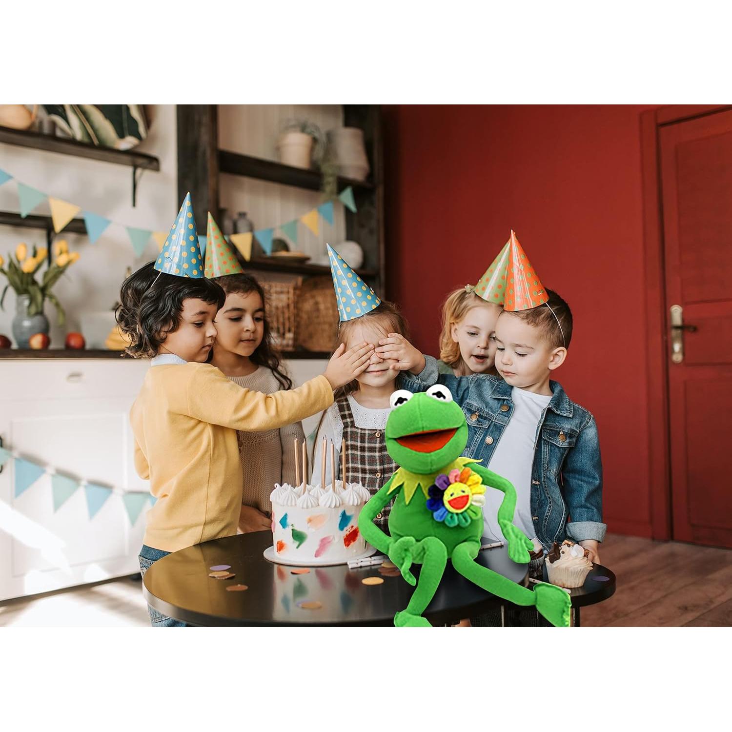 Títere de Mano Kermit la Rana SUIYUEOUR 61 cm Peluche Verde