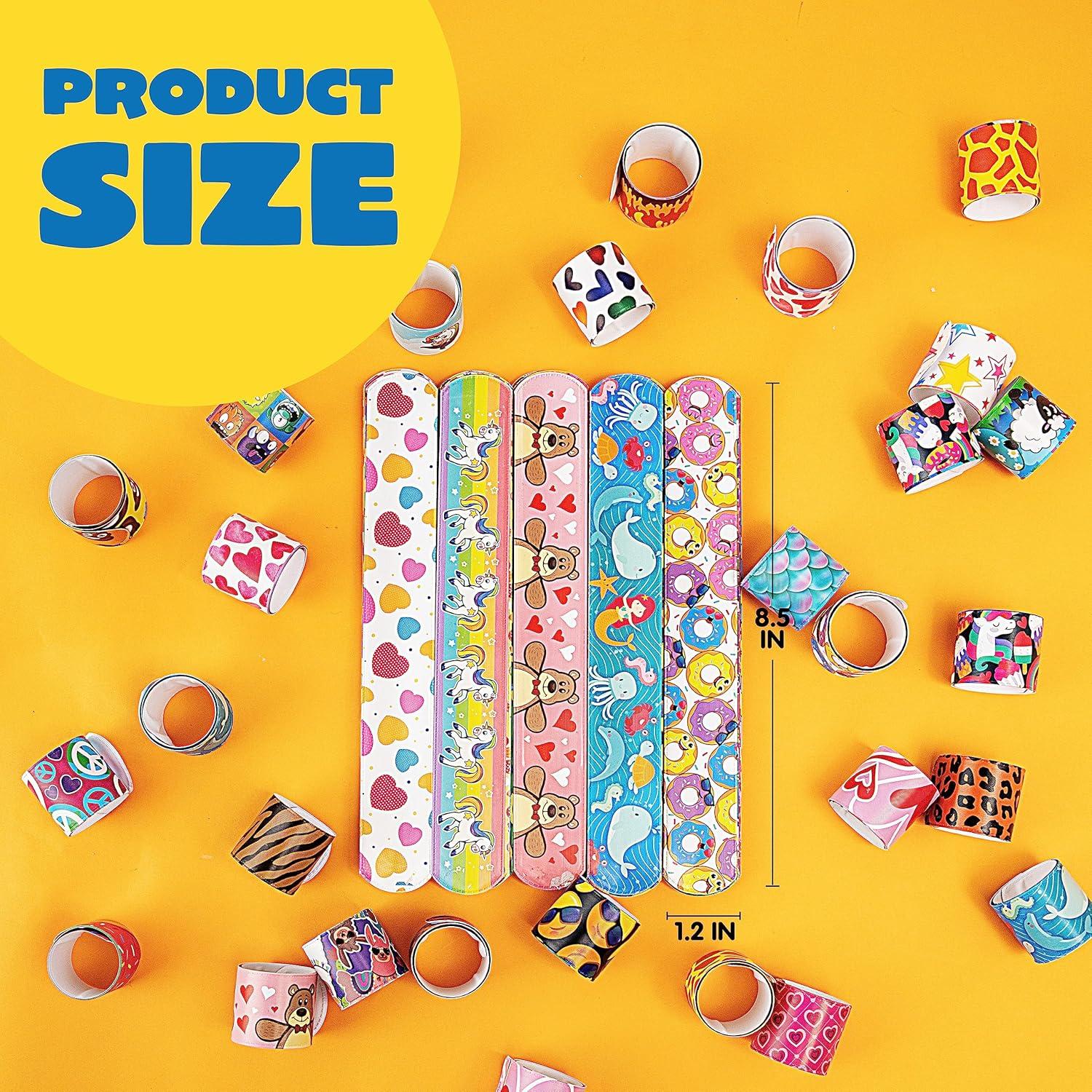 Pulseras de Golpe Joyin 60 Pcs para Niños - Animales y Corazones