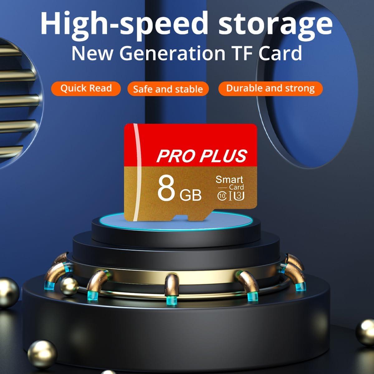 Paquete de 2 Tarjetas TF 8GB Bliksem con Adaptador UHS-I