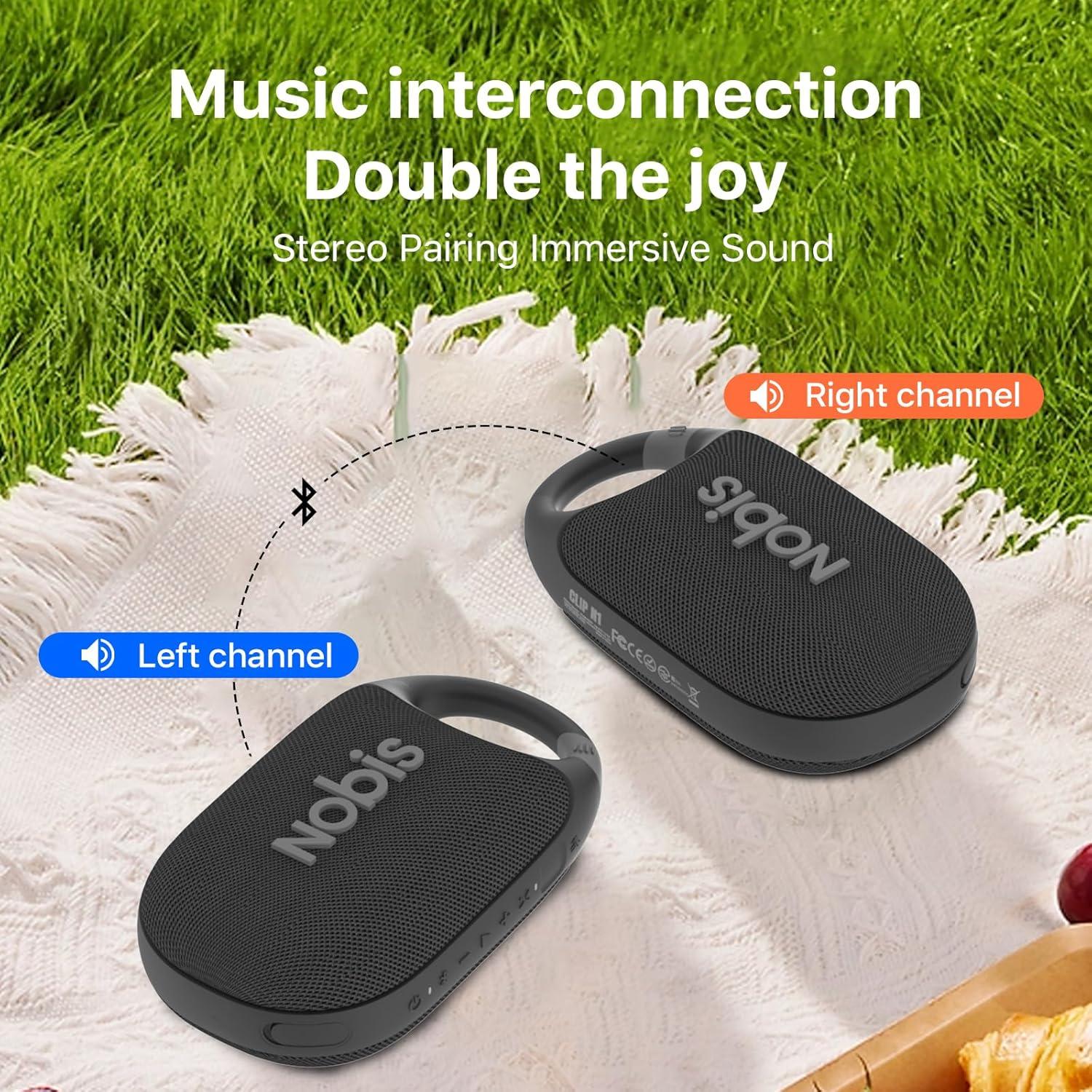 Altavoz Bluetooth Portátil NOBIS Clip N1 Impermeable IP68