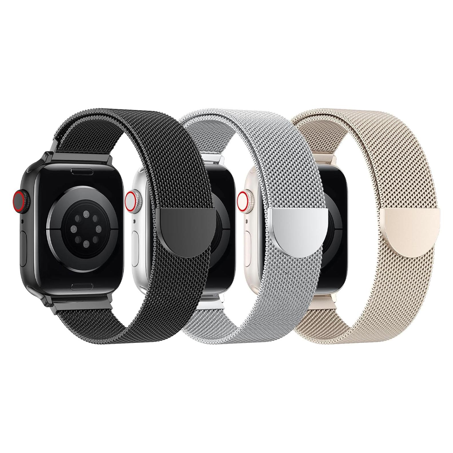 Correa de Acero Inoxidable BELONGME para Apple Watch 42-49mm