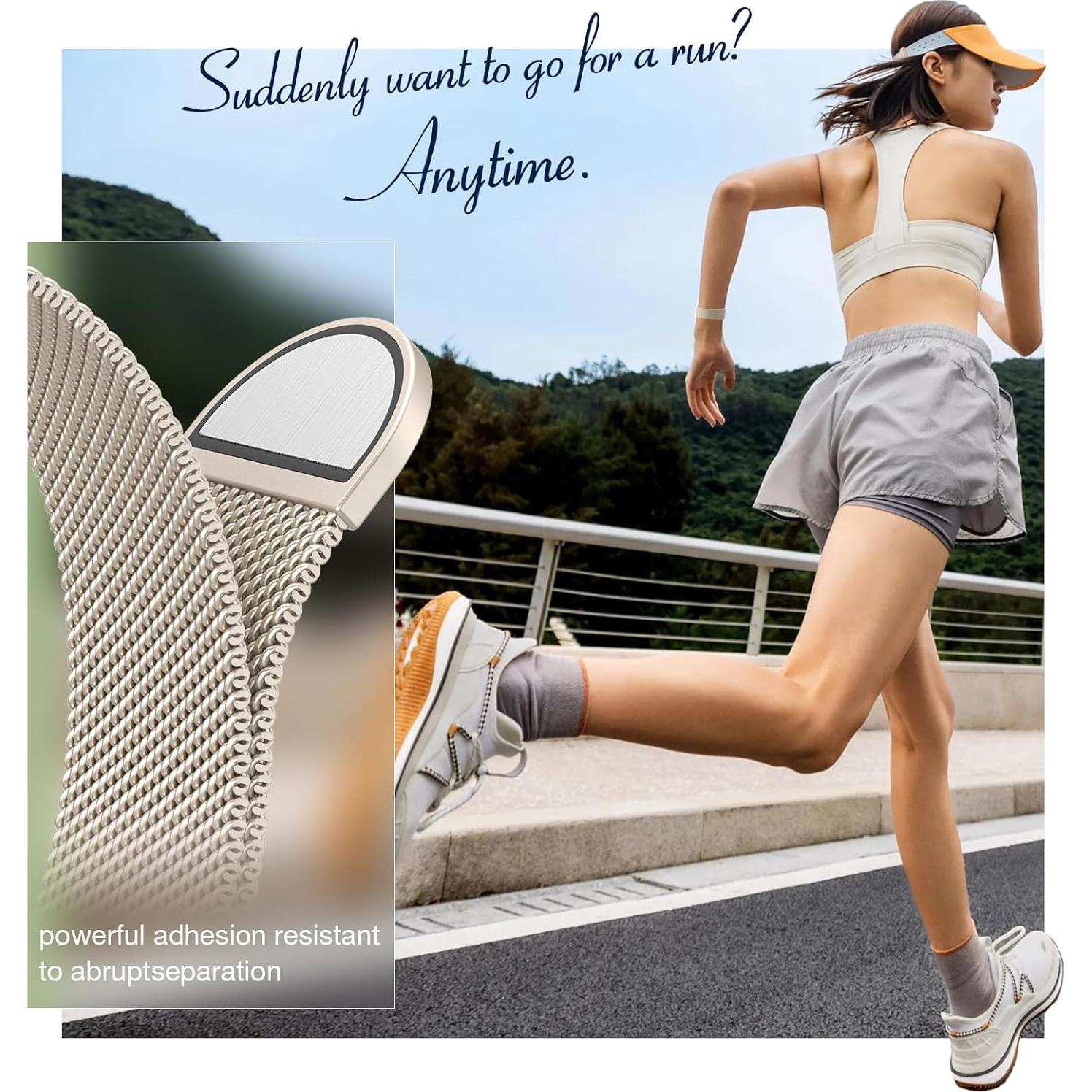 Correa de Acero Inoxidable BELONGME para Apple Watch 42-49mm