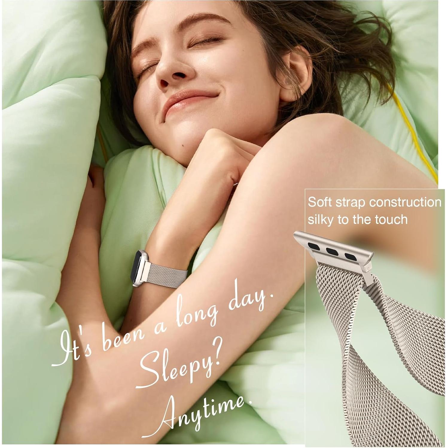 Correa de Acero Inoxidable BELONGME para Apple Watch 42-49mm