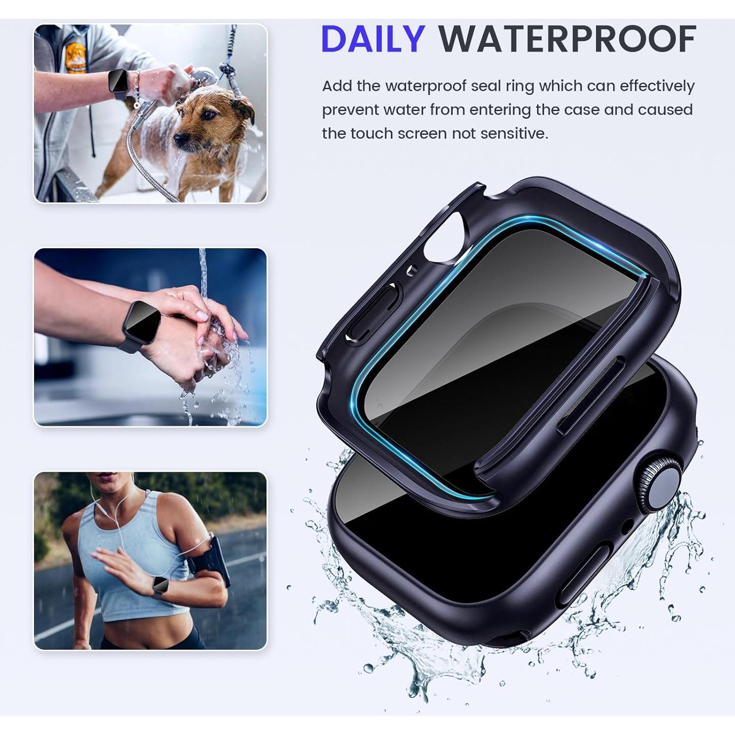 Funda Impermeable Goton para Apple Watch 40mm Azul 2 en 1