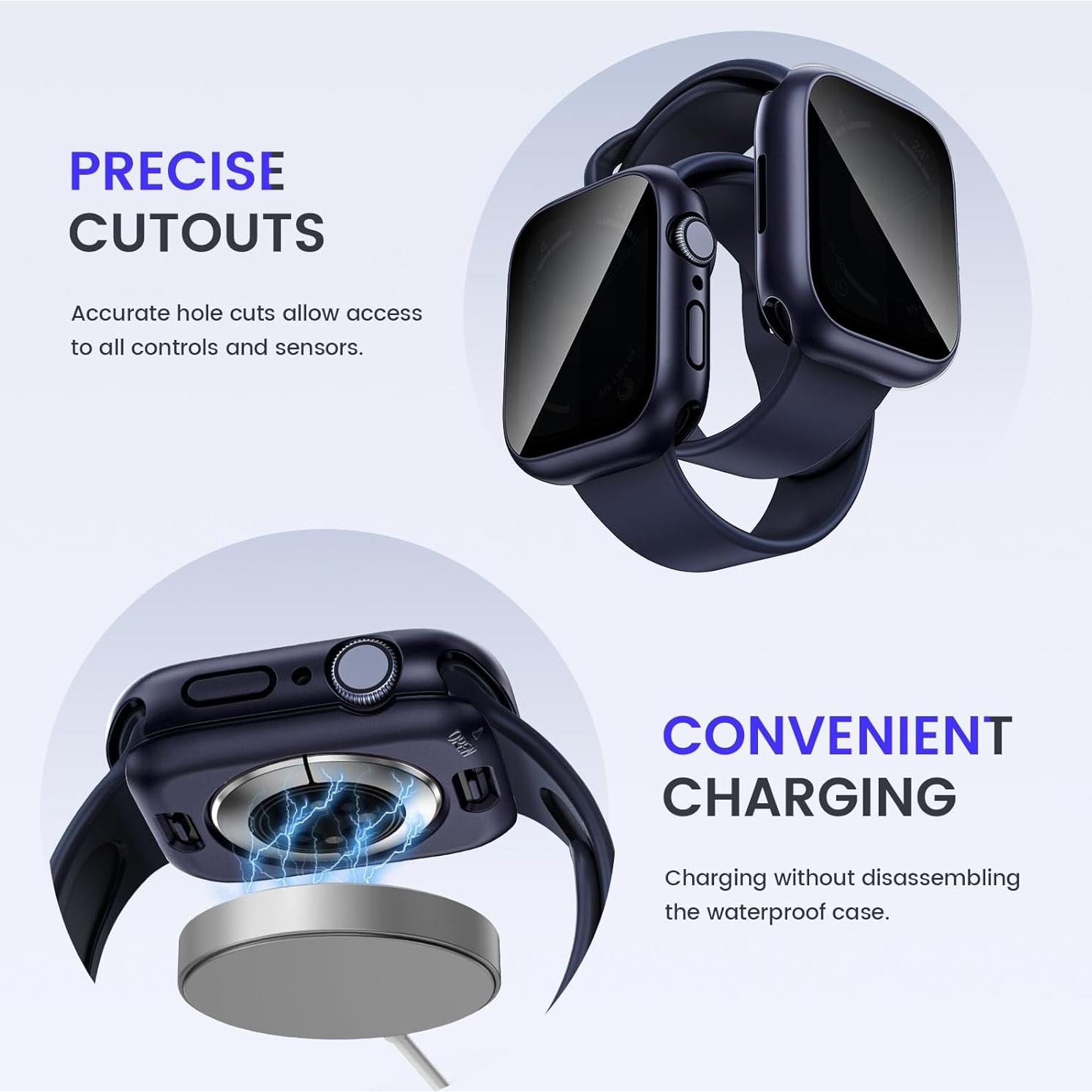 Funda Impermeable Goton para Apple Watch 40mm Azul 2 en 1