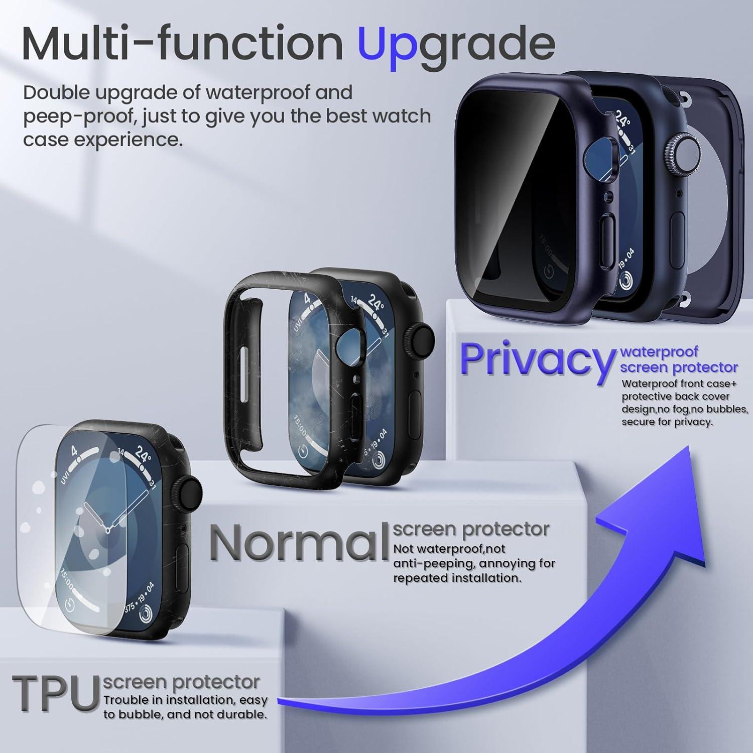 Funda Impermeable Goton para Apple Watch 40mm Azul 2 en 1