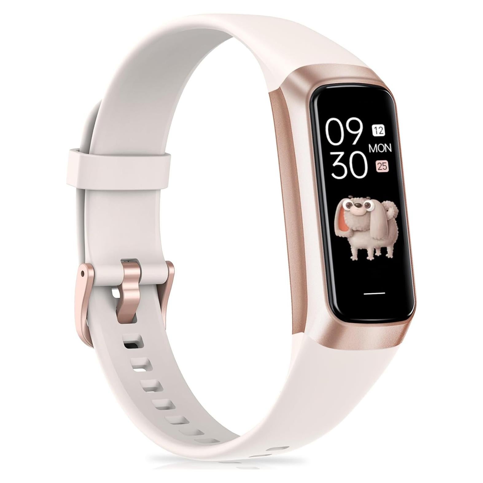 Rastreador de Fitness Moremore con Pantalla AMOLED 1.1" Beige