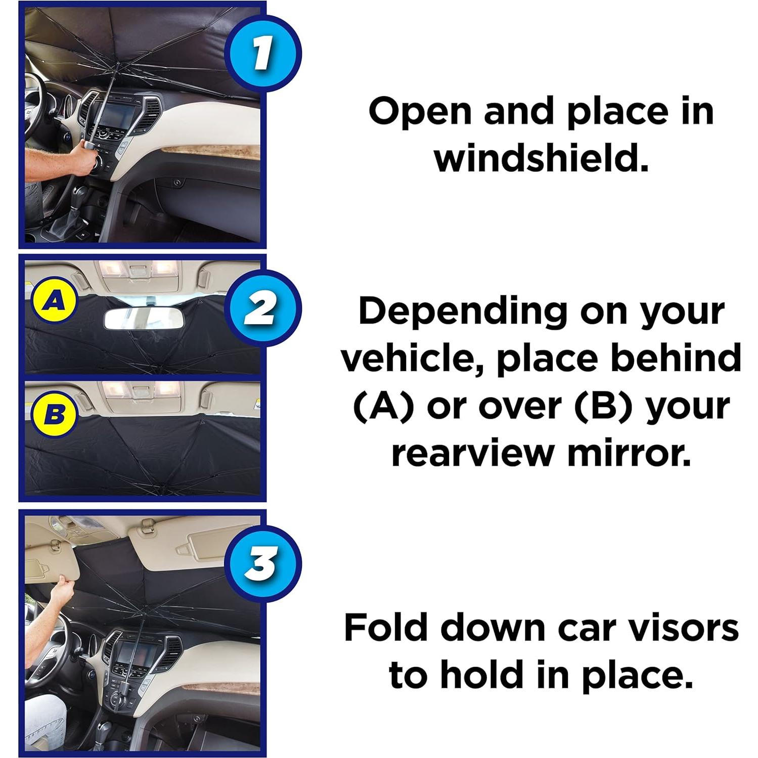 Sombra para Parabrisas Ontel Brella Shield 79x145 cm