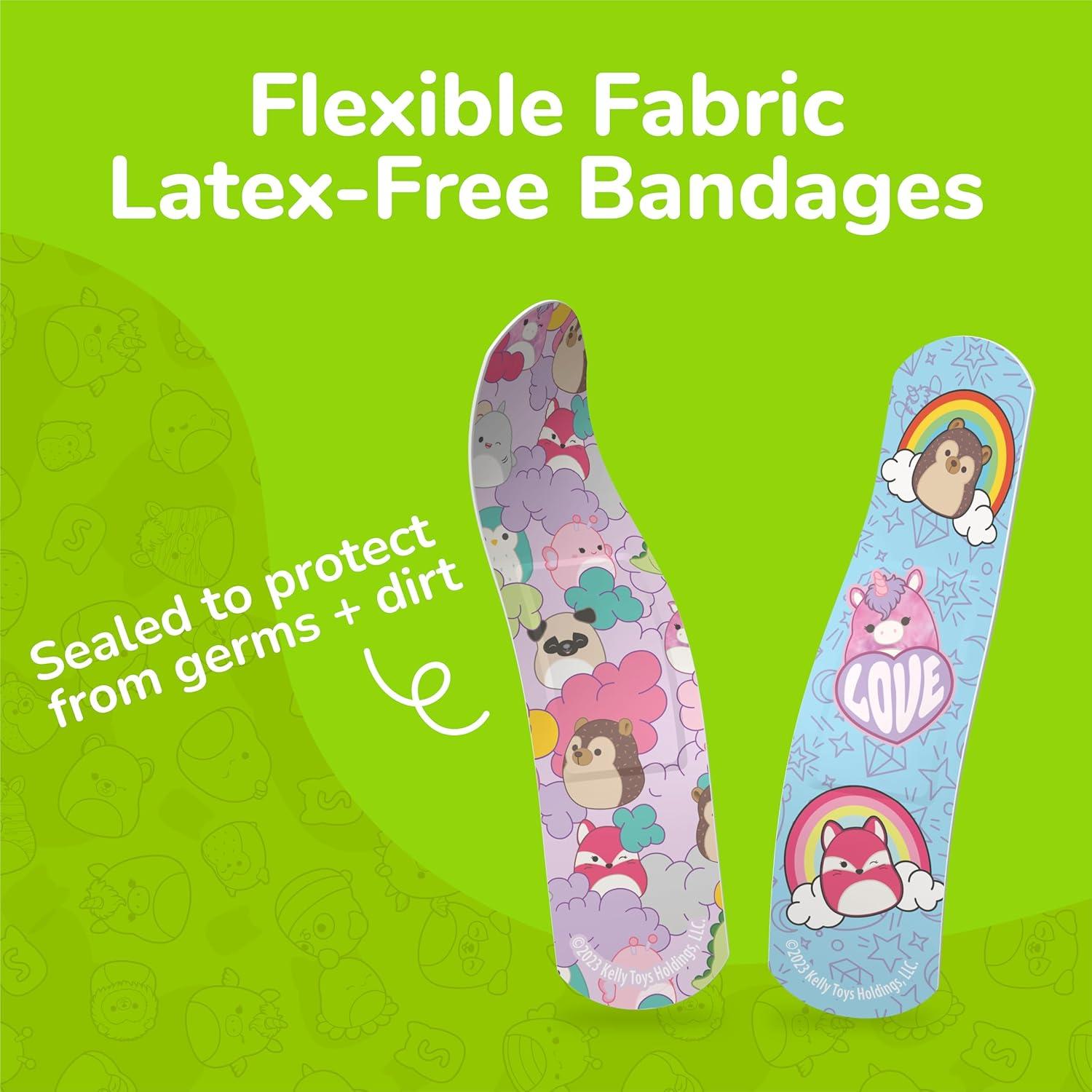 Kit de Primeros Auxilios Squishmallow 33PC con Curitas y Toallitas