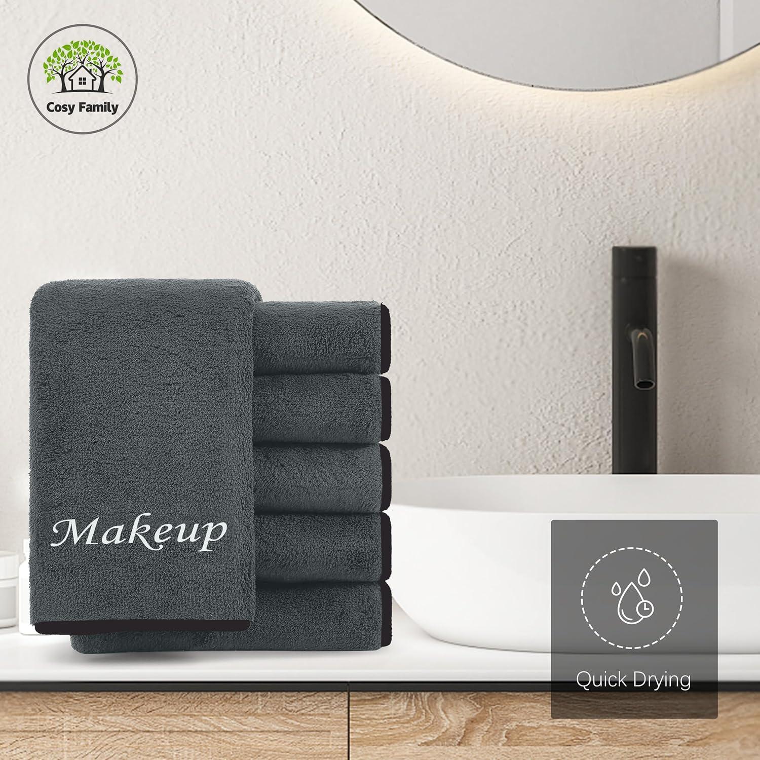 Toallitas Desmaquillantes Microfibra Cosy Family 10 Unidades 30x30 cm Negro