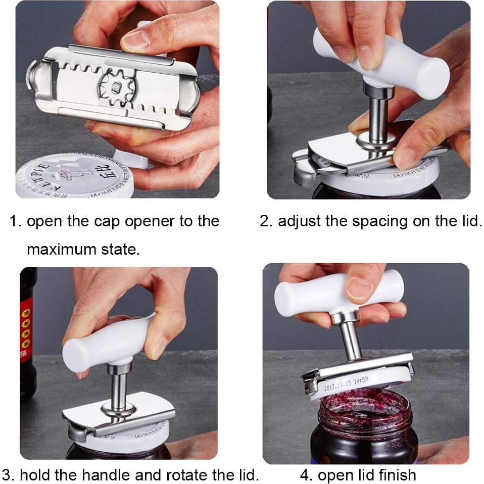 Abre Frascos Manual Caliamary Ajustable para Ancianos 0.98-3.93"