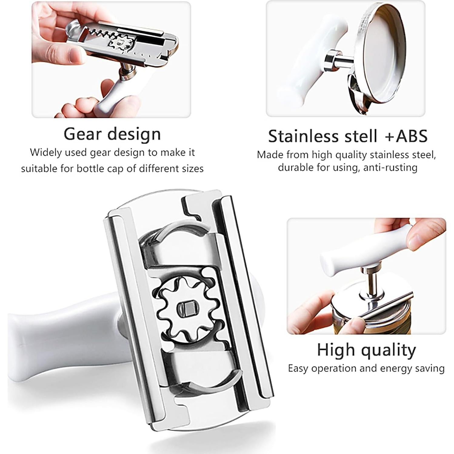 Abre Frascos Manual Caliamary Ajustable para Ancianos 0.98-3.93"