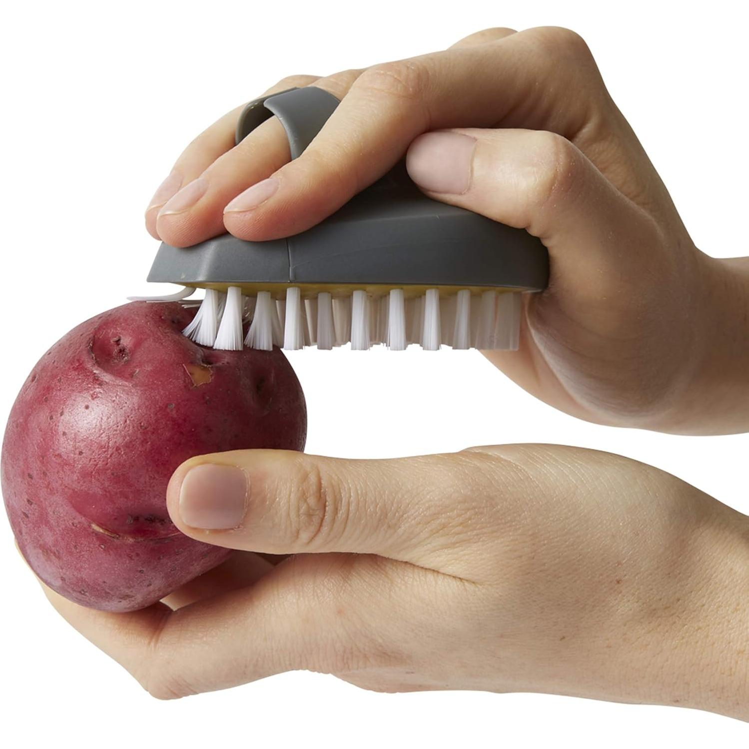 Cepillo de Verduras Chef'n PalmBrush Ergonomico Gris Mármol