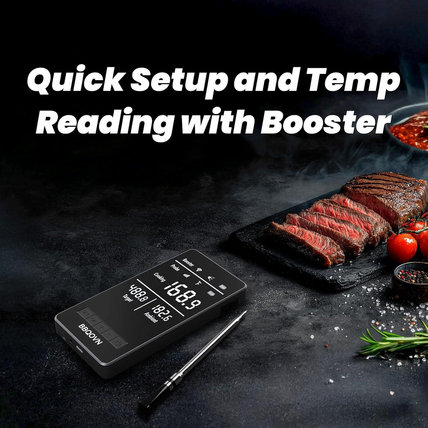 Termómetro de Carne Inalámbrico WiFi BBQOVN 7 Sensores NIST