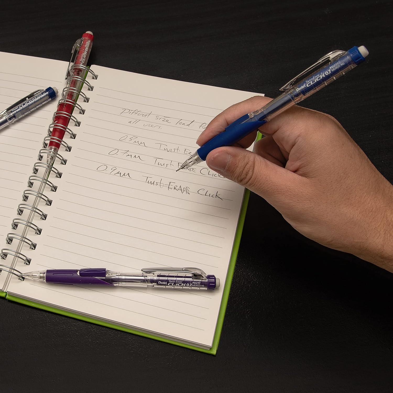 Lápiz Mecánico Pentel Twist-Erase Click 0.5mm - Paquete de 6