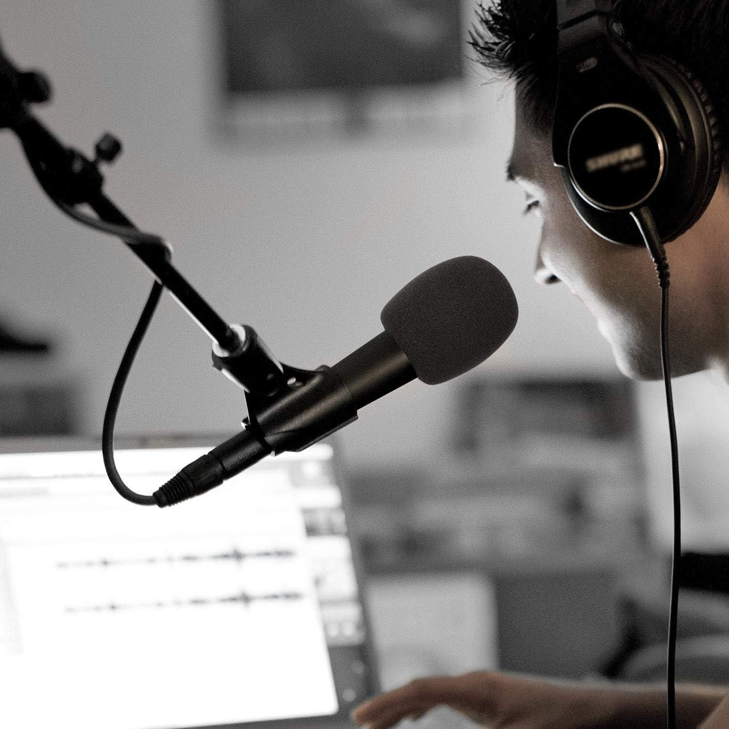 Cubiertas de micrófono de espuma QIEIMUFHD - 6 Piezas 7.1x5.8cm