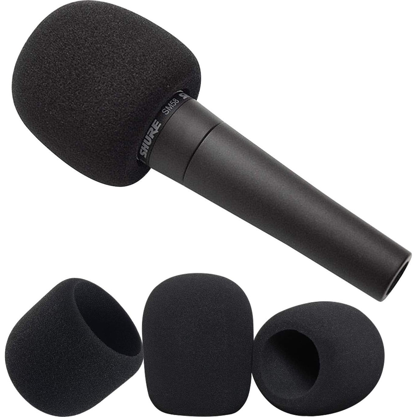 Cubiertas de micrófono de espuma QIEIMUFHD - 6 Piezas 7.1x5.8cm