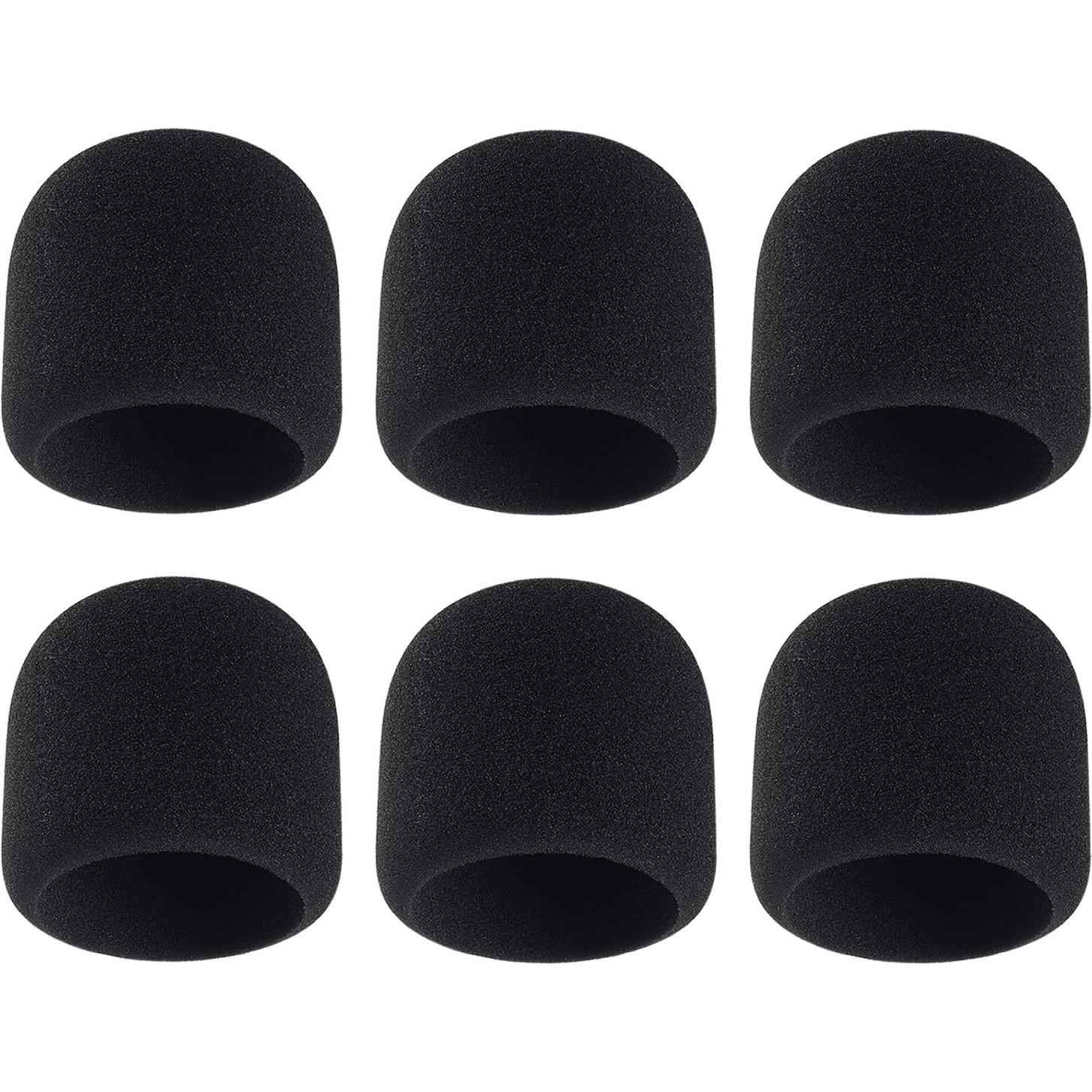 Cubiertas de micrófono de espuma QIEIMUFHD - 6 Piezas 7.1x5.8cm