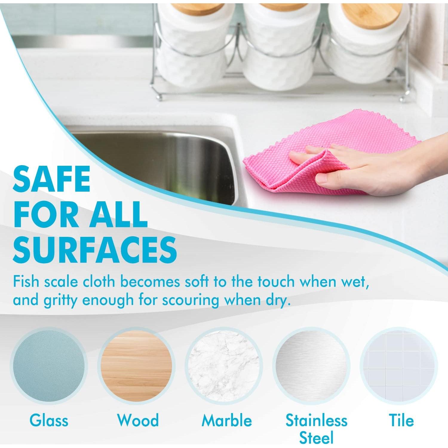 Paños de Microfibra VPMURUGA 40x40cm Pack 6 Sin Rayas