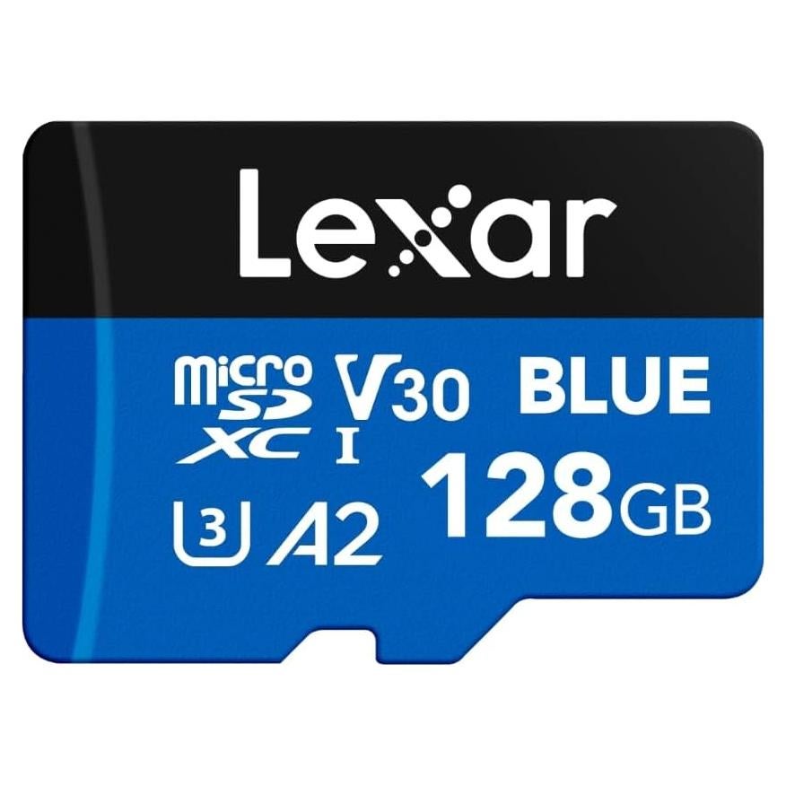 Lexar 128GB Tarjeta Micro SD UHS-I Azul 160MB/s C10 U3 A2 V30