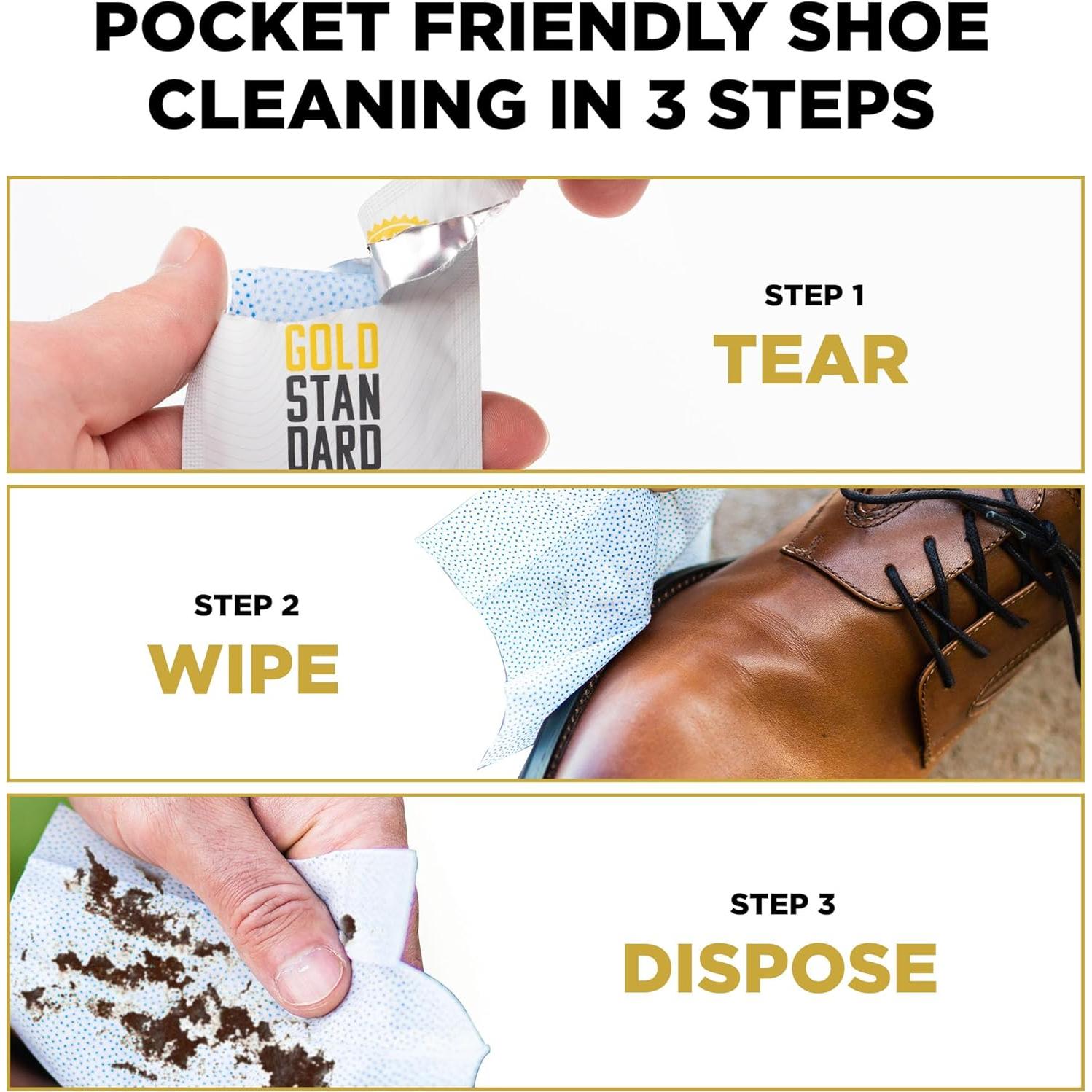 Toallitas Limpiadoras Gold Standard para Zapatos - 24 Unidades