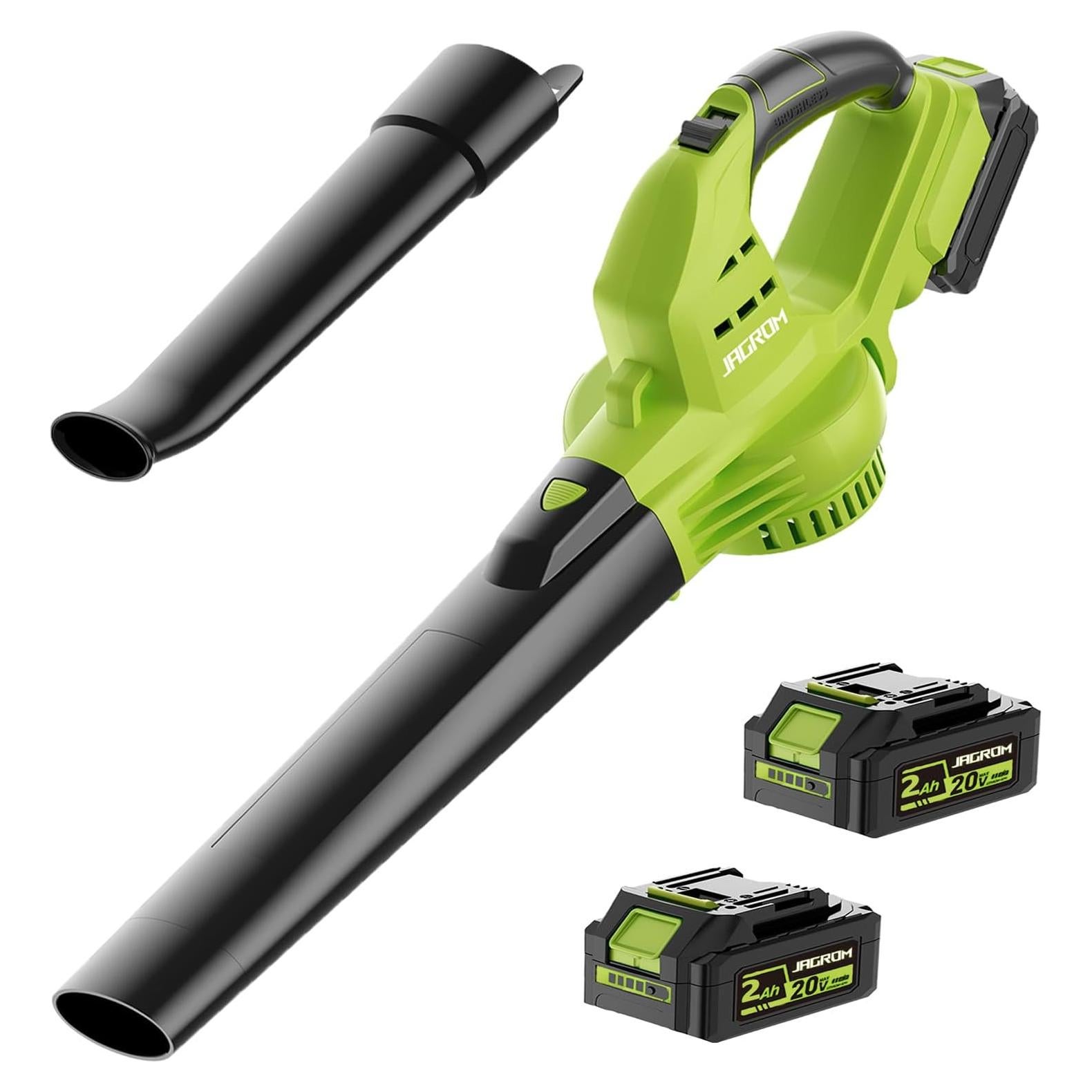 Soplador de Hojas JAGROM Inalámbrico 20V 130 km/h 180 m³/h