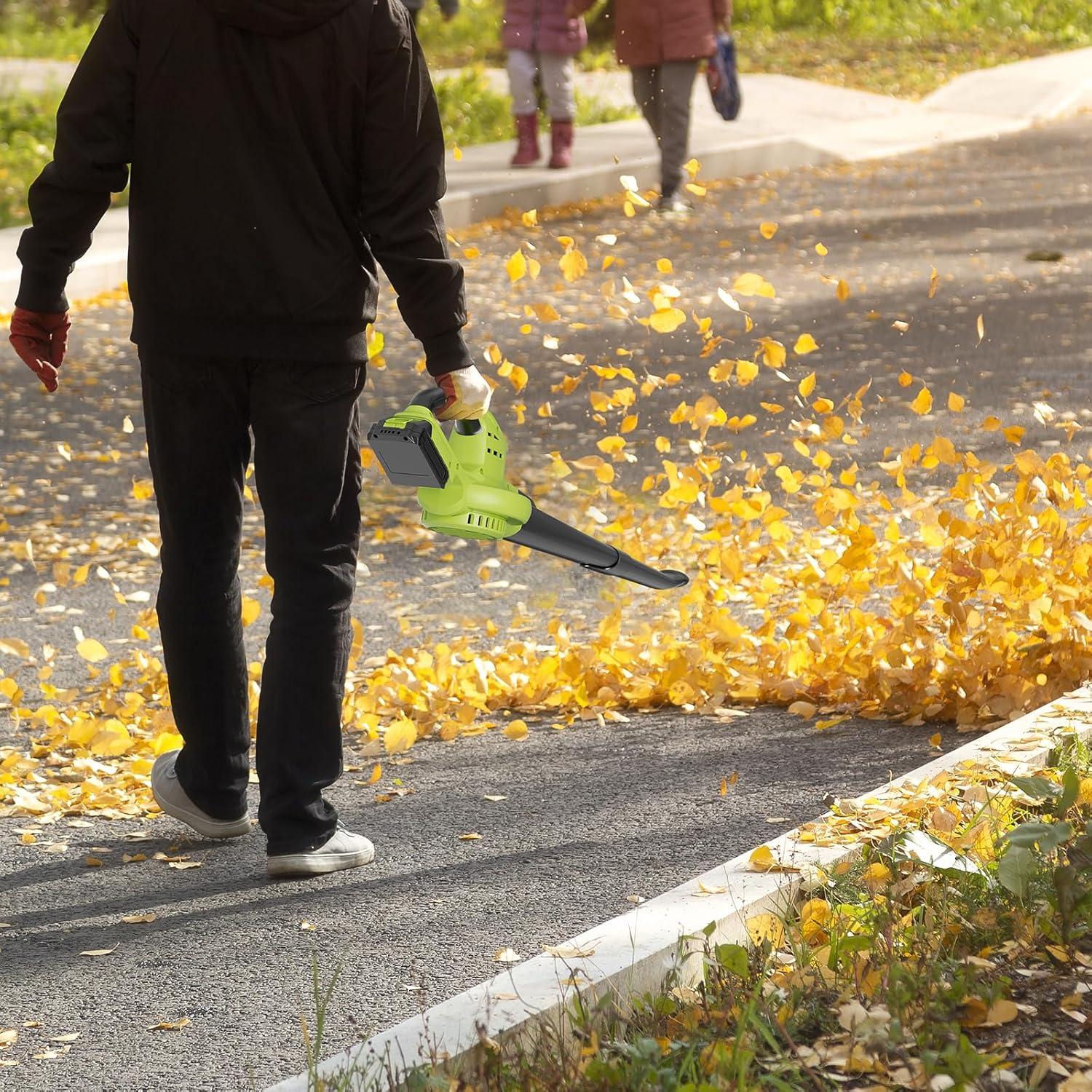 Soplador de Hojas JAGROM Inalámbrico 20V 130 km/h 180 m³/h