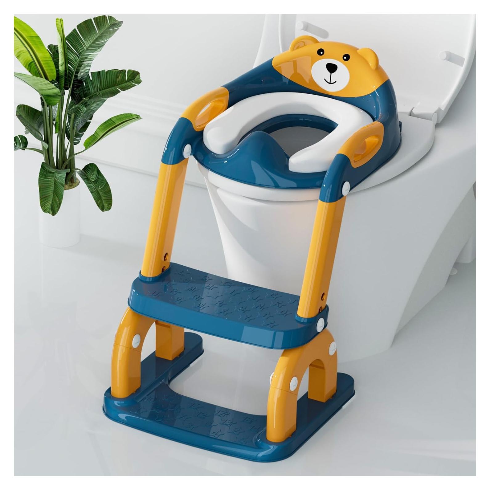 Asiento de Entrenamiento para Baño Bonbay Azul Marino 2 en 1
