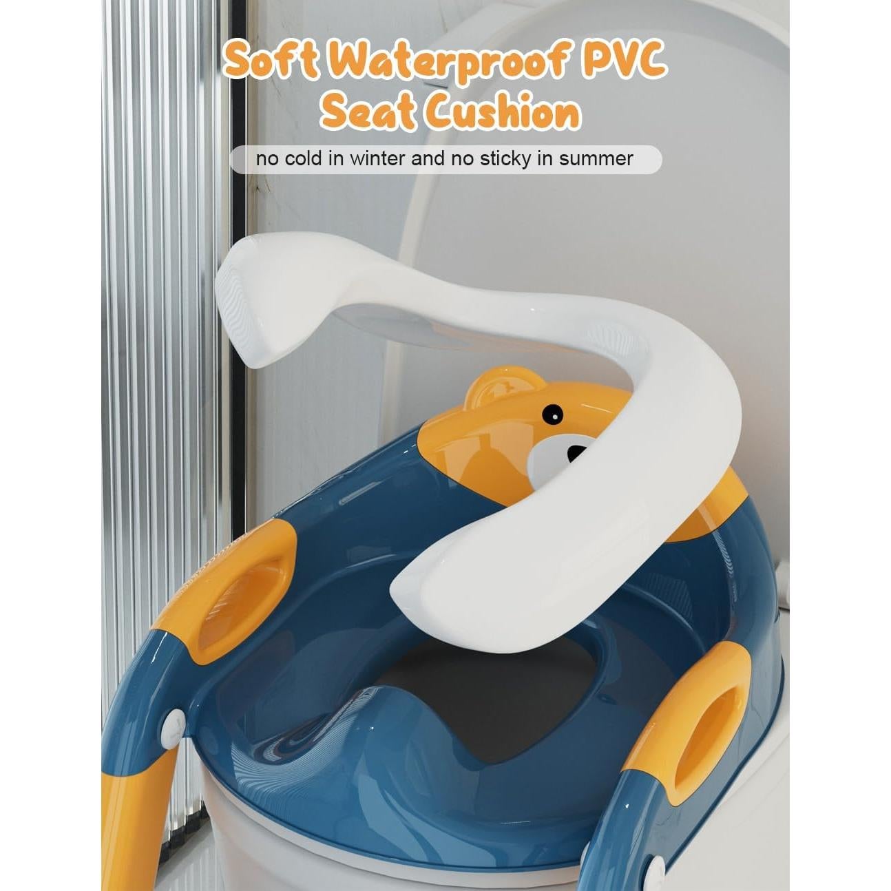 Asiento de Entrenamiento para Baño Bonbay Azul Marino 2 en 1