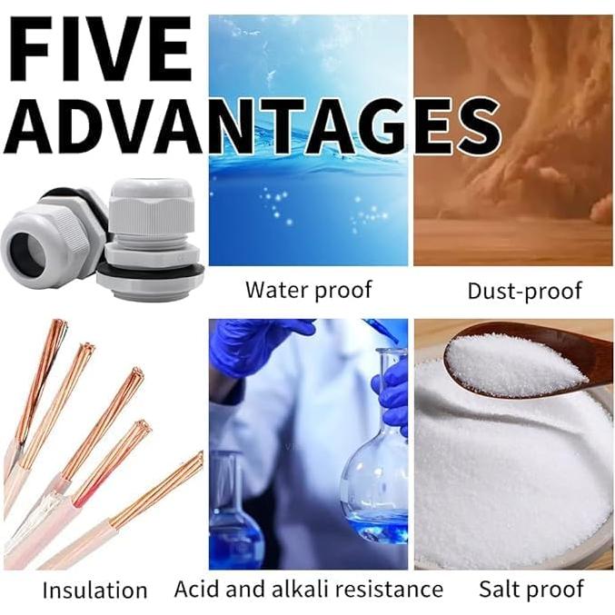 Pasacables NPT 1" AIRTAK Nylon PA66 Impermeable IP68 - 2 Piezas