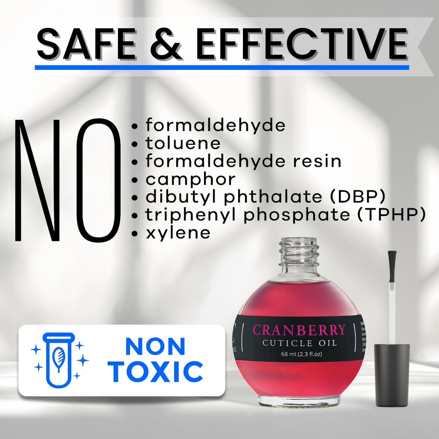 Aceite Hidratante para Cutículas y Uñas Ellie Chase 68.1 ml - Aroma Arándano