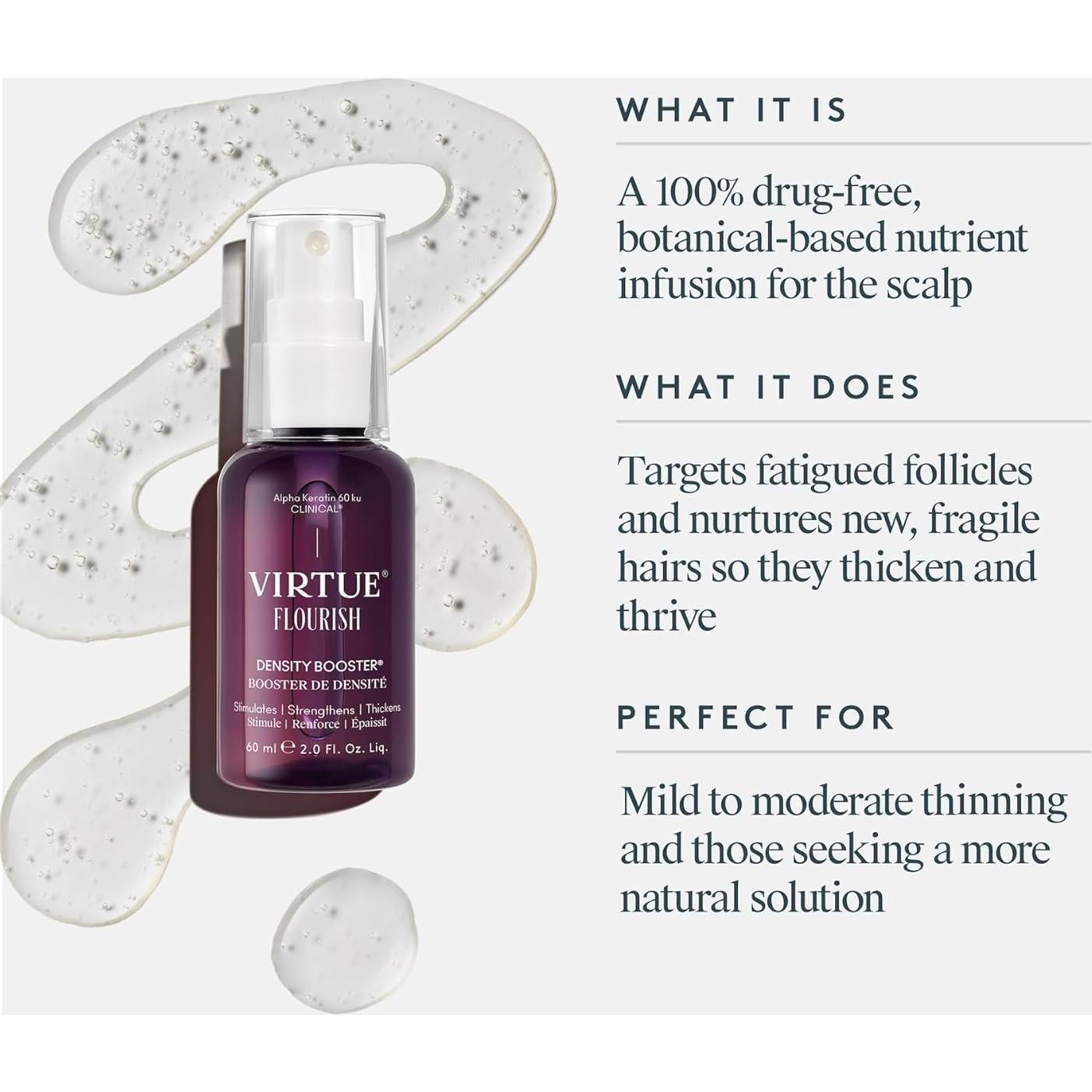 Spray Aumento Densidad Cabello Virtue Flourish 59 ml