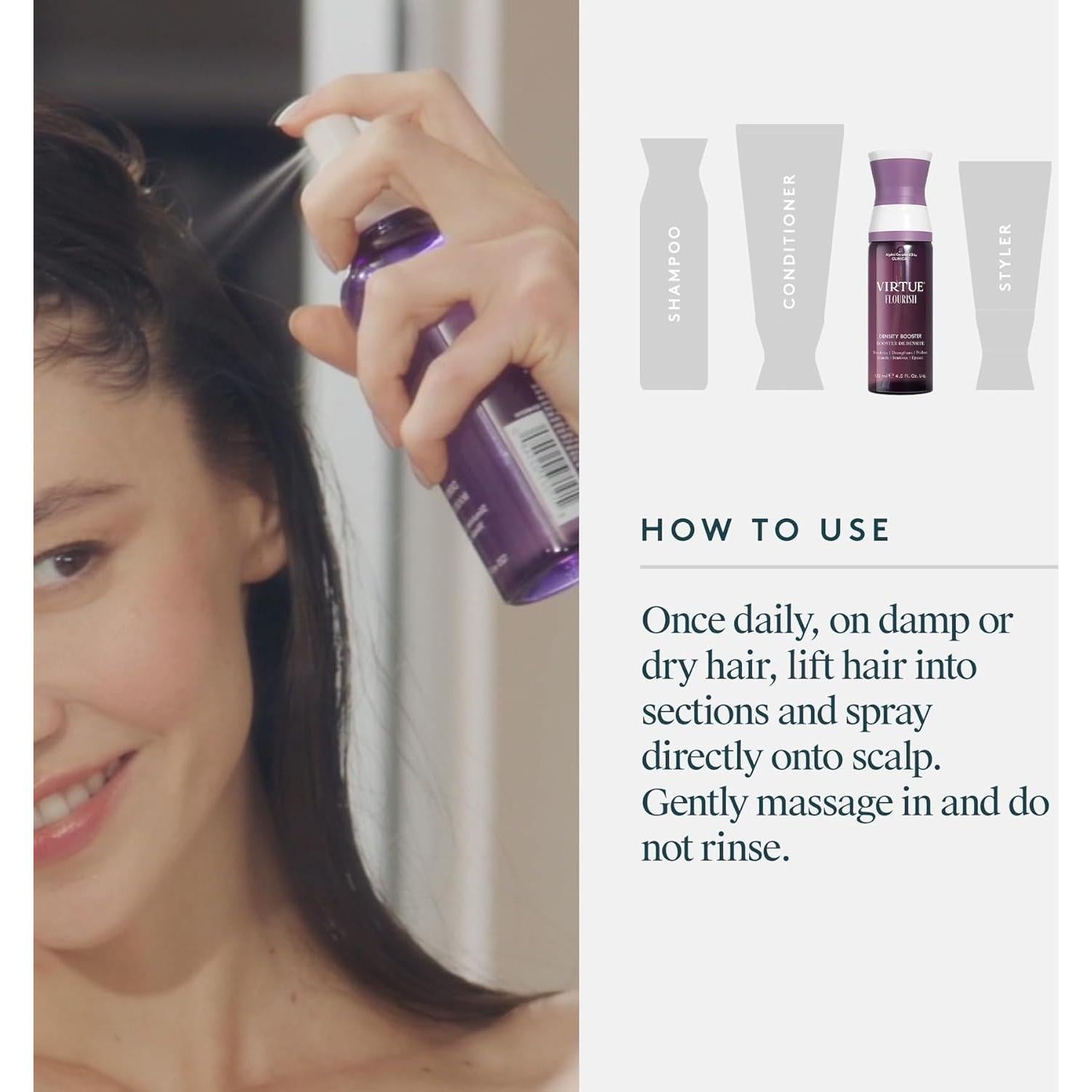 Spray Aumento Densidad Cabello Virtue Flourish 59 ml