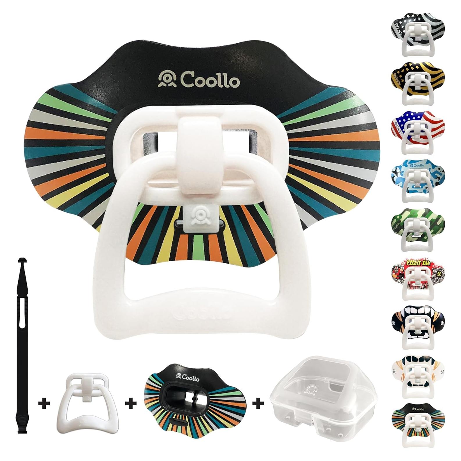 Protector Bucal 2-en-1 Coollo Sports para Fútbol y Multi-deporte