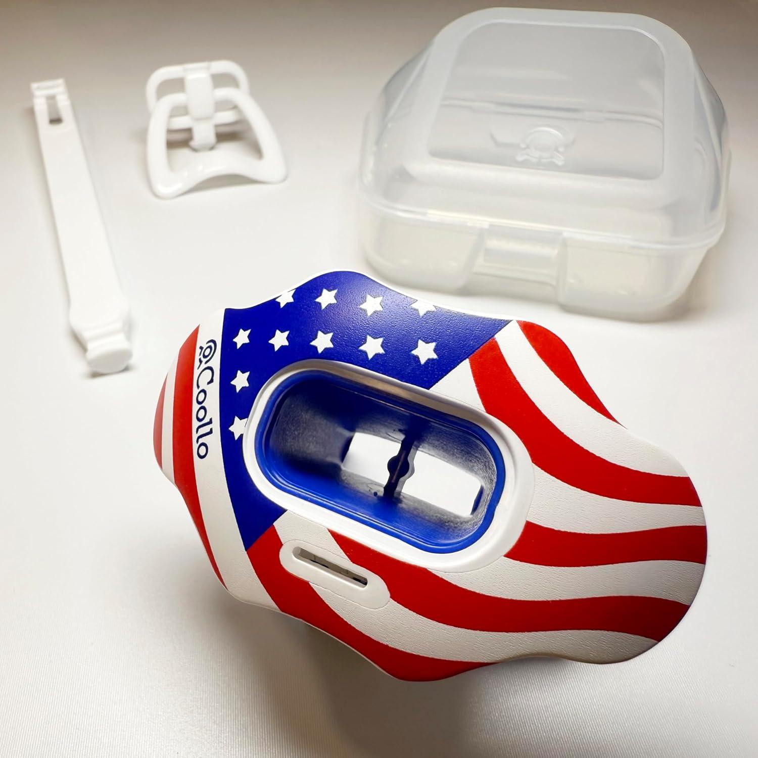 Protector Bucal 2-en-1 Coollo Sports para Fútbol Adultos y Jóvenes