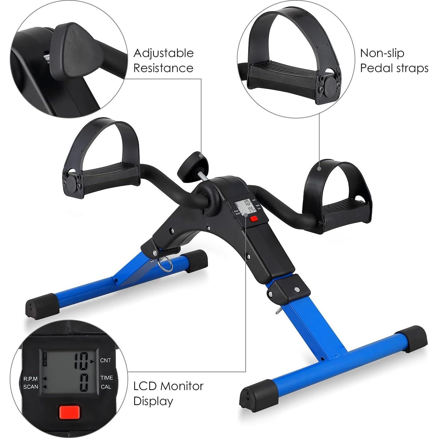 Ejercitador de Pedales Plegable AGM para Manos y Pies