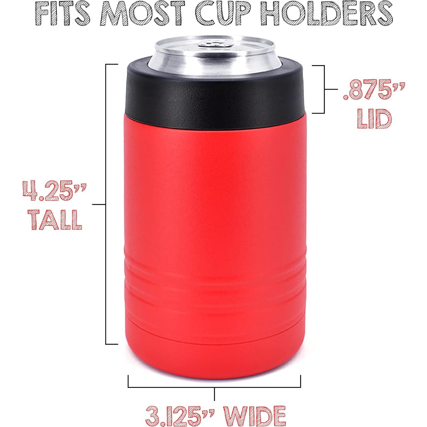 Enfriador de Latas Clear Water 12 oz Acero Inoxidable Rojo