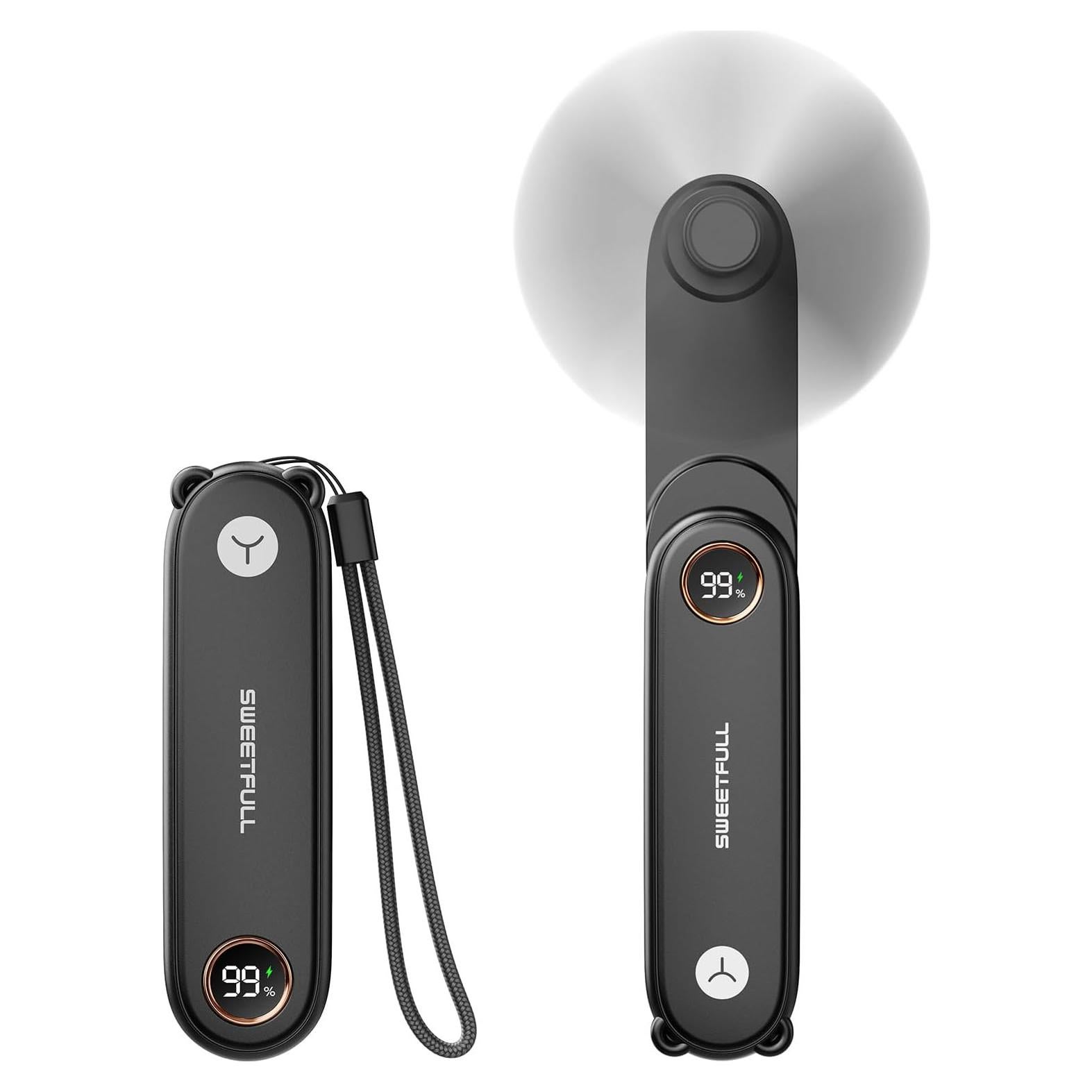 Ventilador Mini Portátil SWEETFULL S16 USB Recargable 3 en 1