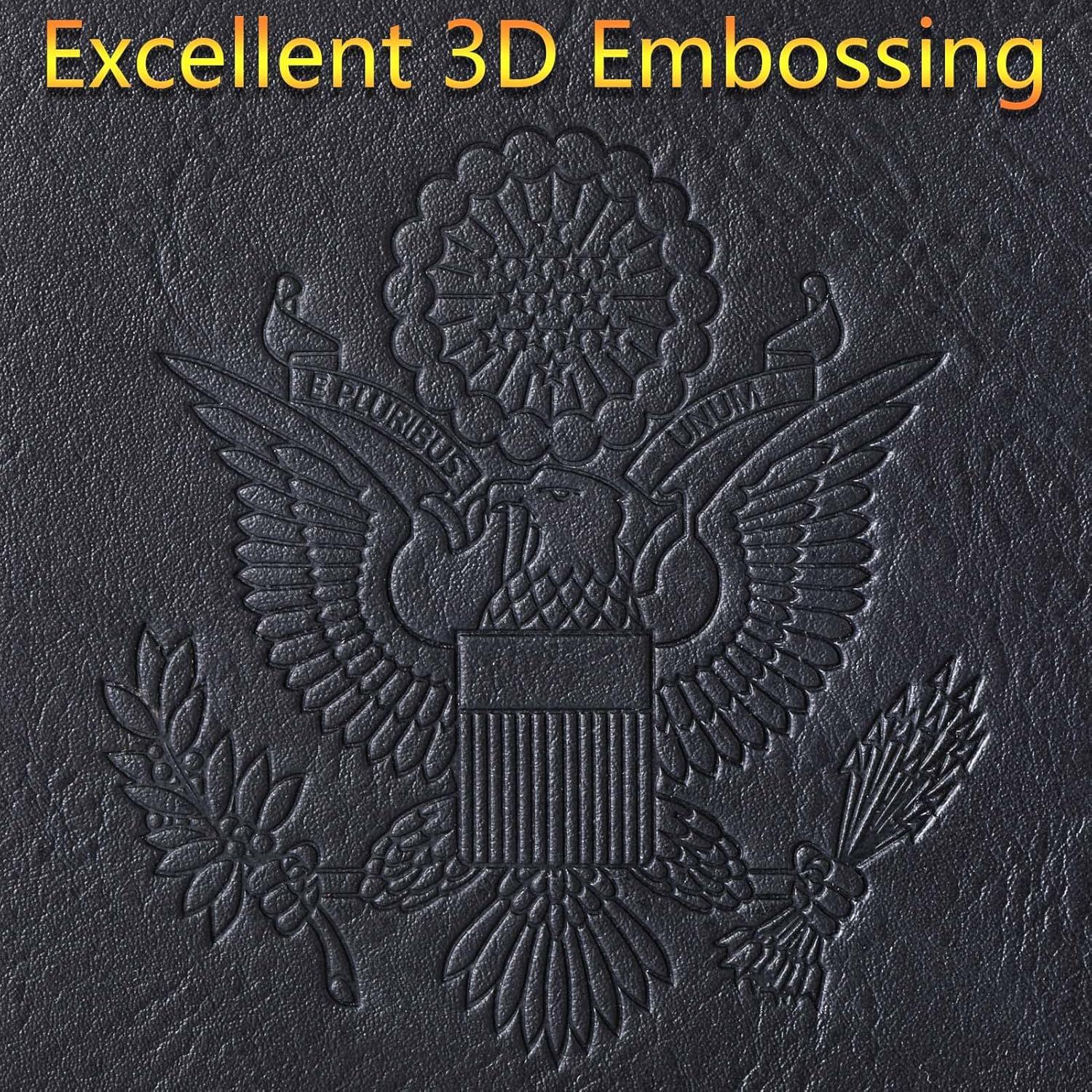 Funda de Pasaporte LOHASLIFE Negra con Bloqueo RFID y Regalo