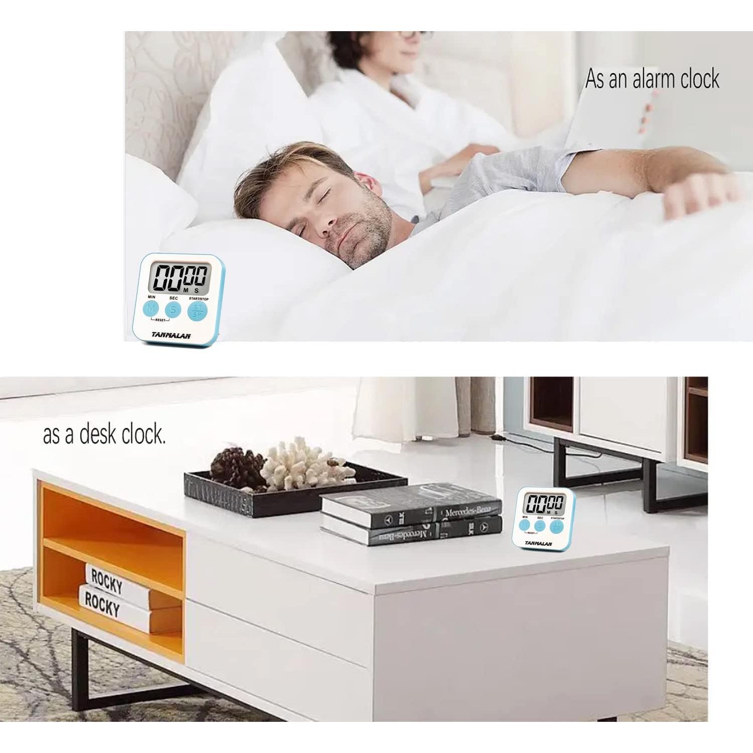 Temporizador de Cocina Tanmalan con Alarma Fuerte y Pantalla Grande