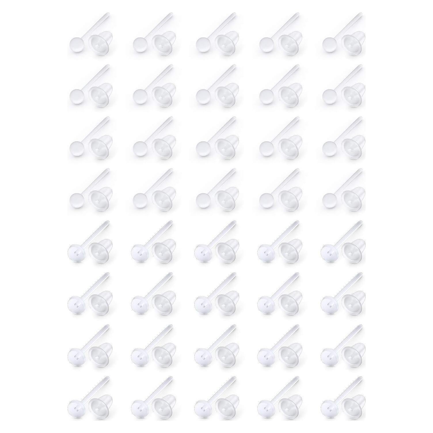 40 Pares de Aretes Invisibles Ftovosyo - Retenedores de Agujeros