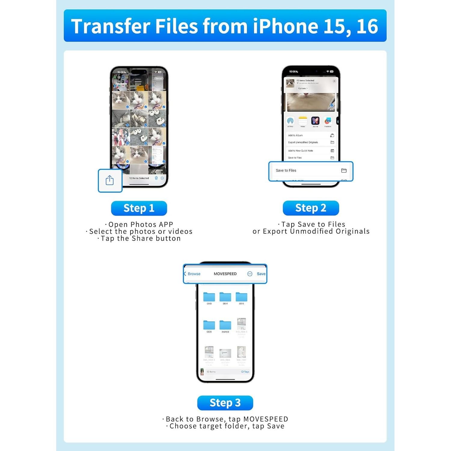 Unidad Flash SSD MOVE SPEED Vpro 128GB USB 3.2 Gen2 Tipo C