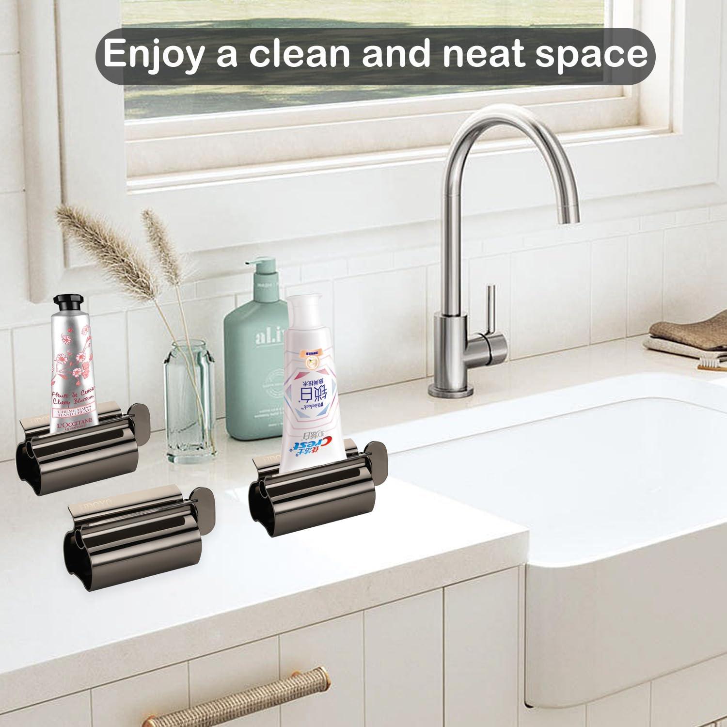 Exprimidor de Tubo de Acero Inoxidable YIERMA Negro