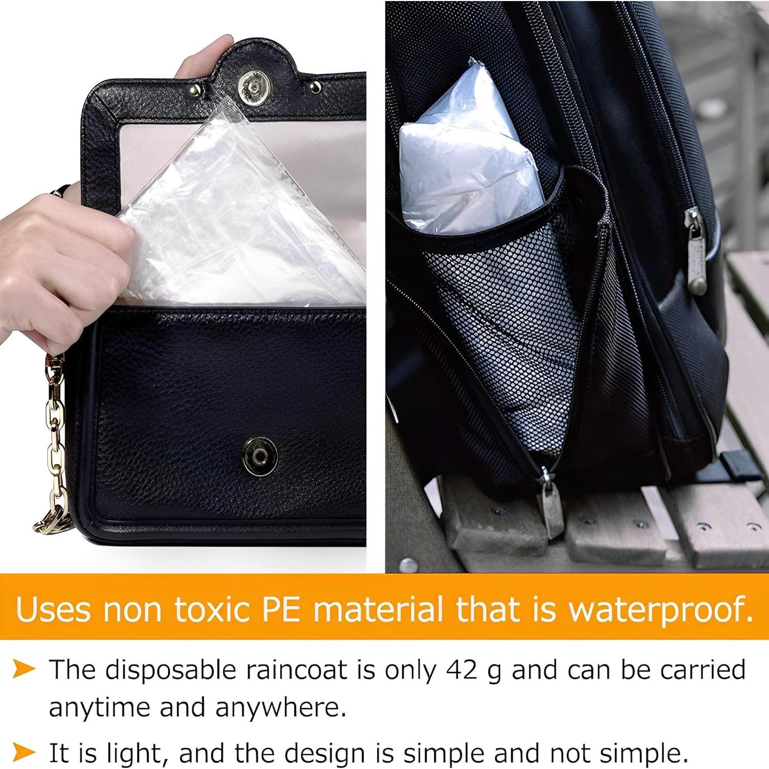 Ponchos de Lluvia Desechables Cosowe 10 Pack Adultos Unisex