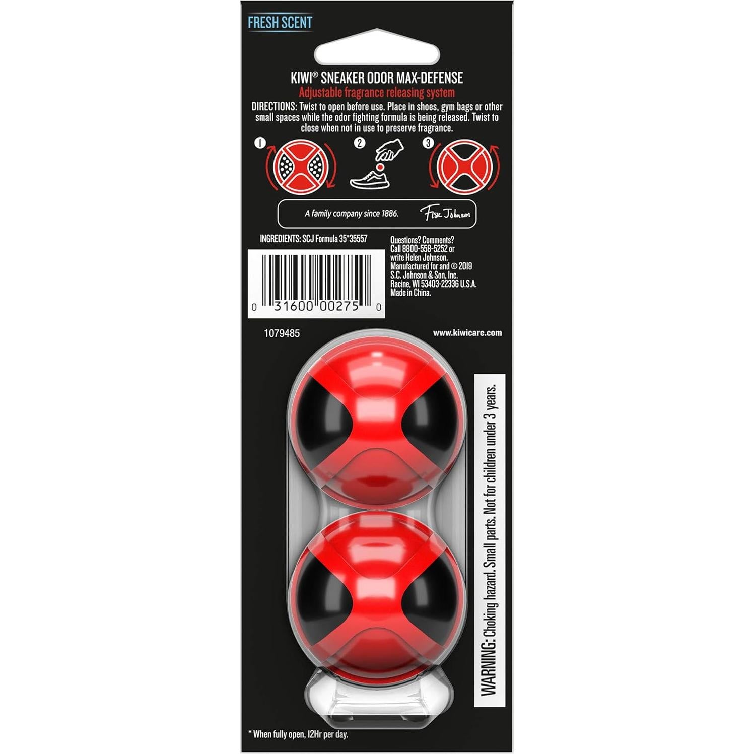 Bolas Desodorantes para Zapatos KIWI - 60 Días de Frescura