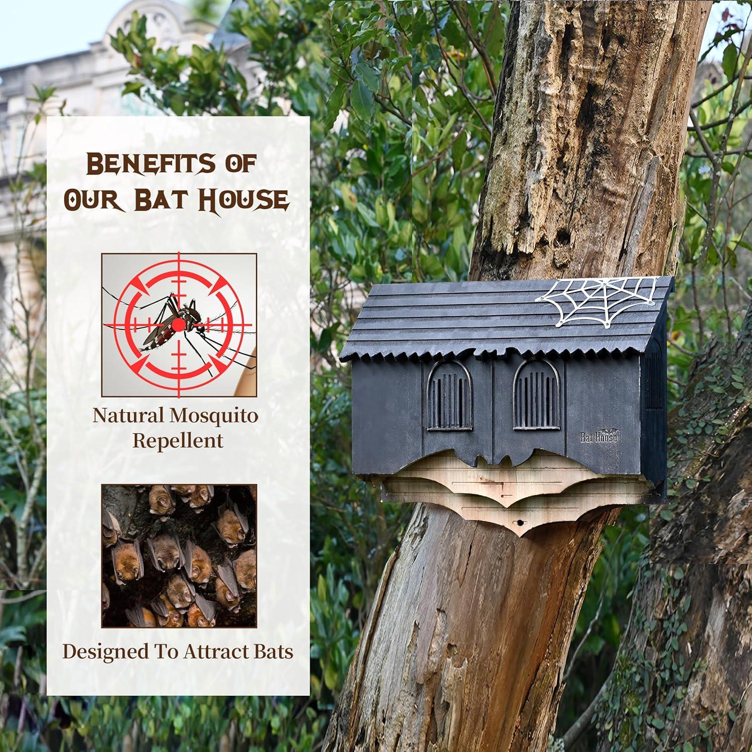 Casa de Murciélagos de Madera Capruzad - Castillo 2 Cámaras