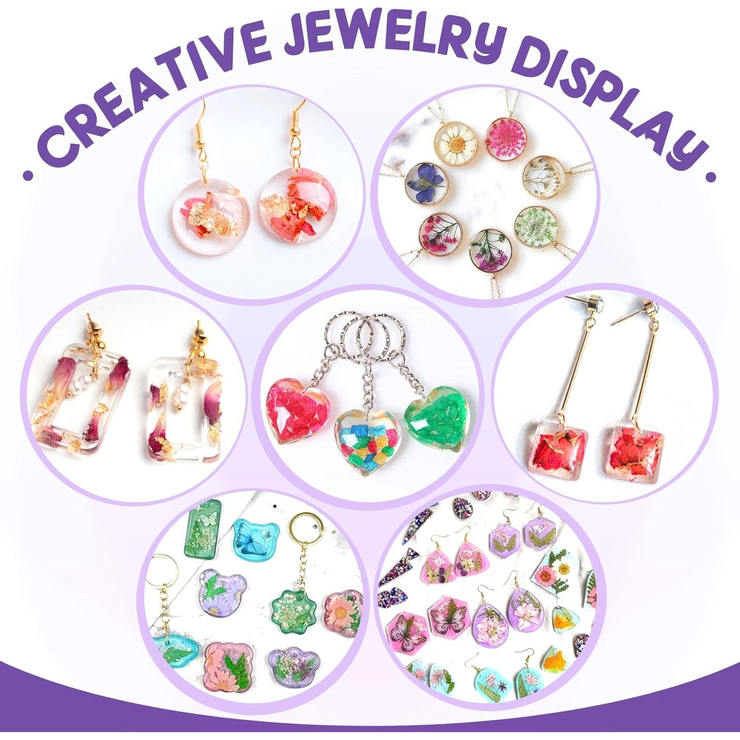 Kit de Joyería de Resina UV Akisey 200g con Luz 36W y Moldes